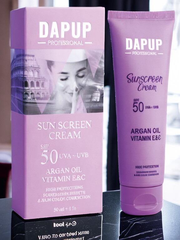 کرم ضد آفتاب DAPUP SPF50 با روغن آرگان و ویتامین E و C